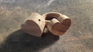 SET6 RING & PENDANT SET Wood - Heart 